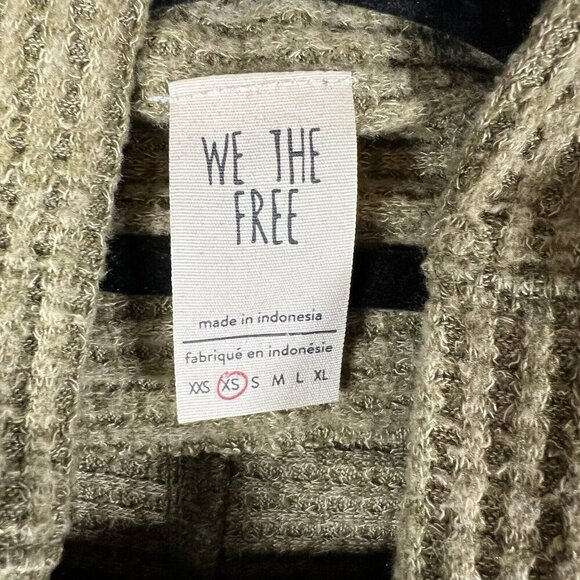 Free People We The Free Turtleneck Sweater Olive Green Ribbed Women’s Size XS - Picture 5 of 7